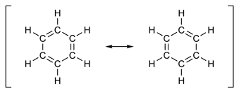 Resonance structures of benzene